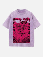 Miley Cyrus Print Round Neck T-shirt