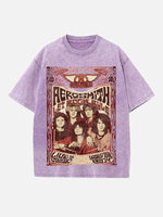 Aerosmith Print Round Neck T-shirt