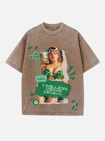 Karol G Print Round Neck T-shirt