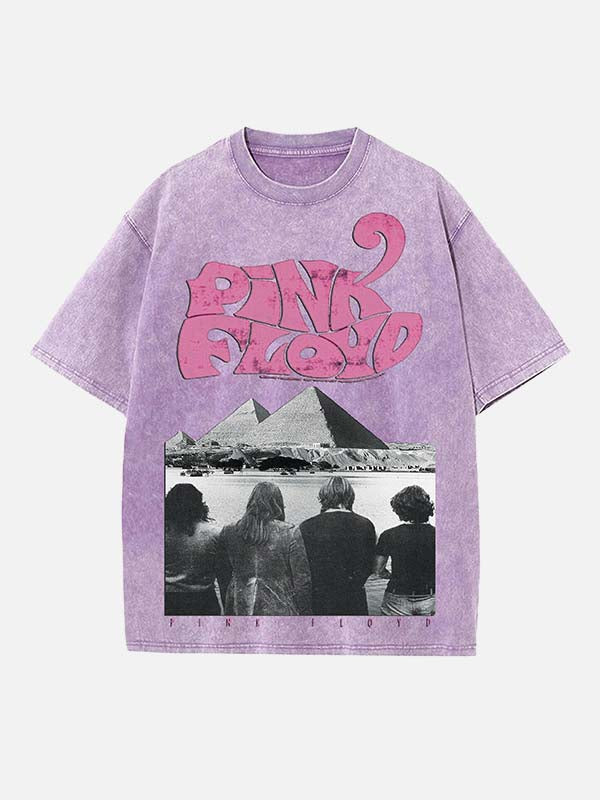 Pink Floyd Print Round Neck T-shirt