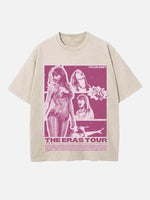 Taylor Swift Print Round Neck T-shirt