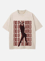 Miley Cyrus Print Round Neck T-shirt