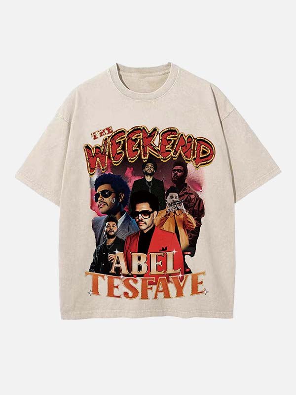 The Weeknd Print Round Neck T-shirt
