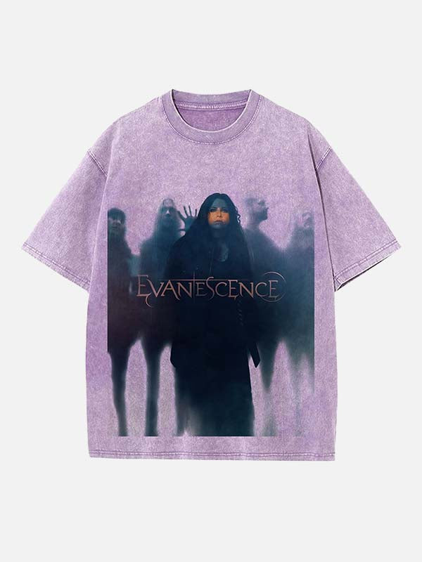 Evanescence Print Round Neck T-shirt