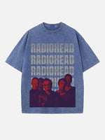 Radiohead Print Round Neck T-shirt