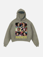 KATSEYE Print Slant Pockets Hoodie