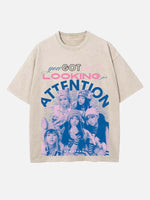 NewJeans Print Round Neck T-shirt