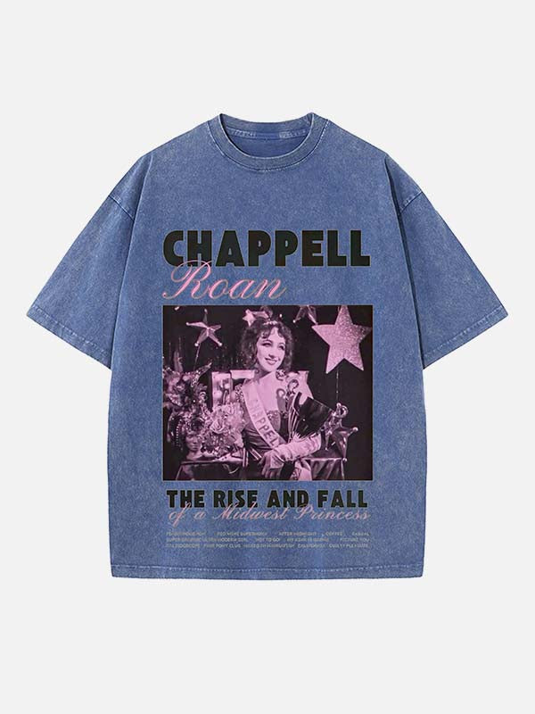 Chappell Roan Print Round Neck T-shirt