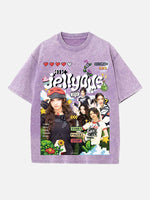 ILLIT Print Round Neck T-shirt