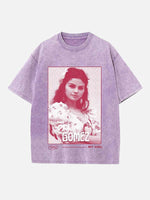 Selena Gomez Print Round Neck T-shirt