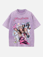 NewJeans Print Round Neck T-shirt