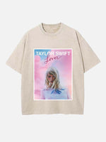 Taylor Swift Print Round Neck T-shirt