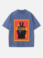 Rihanna Print Round Neck T-shirt