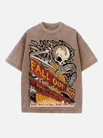 Fall Out Boy Print Round Neck T-shirt