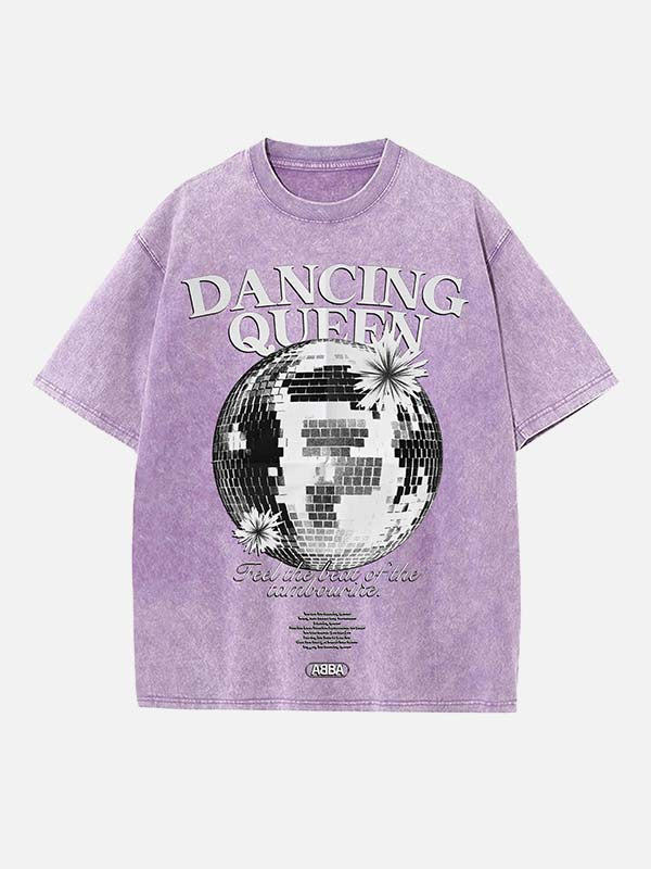 ABBA Print Round Neck T-shirt