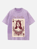 Lana Del Rey Print Round Neck T-shirt