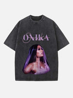 Nicki Minaj Print Round Neck T-shirt