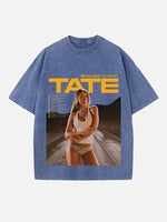 Tate McRae Print Round Neck T-shirt