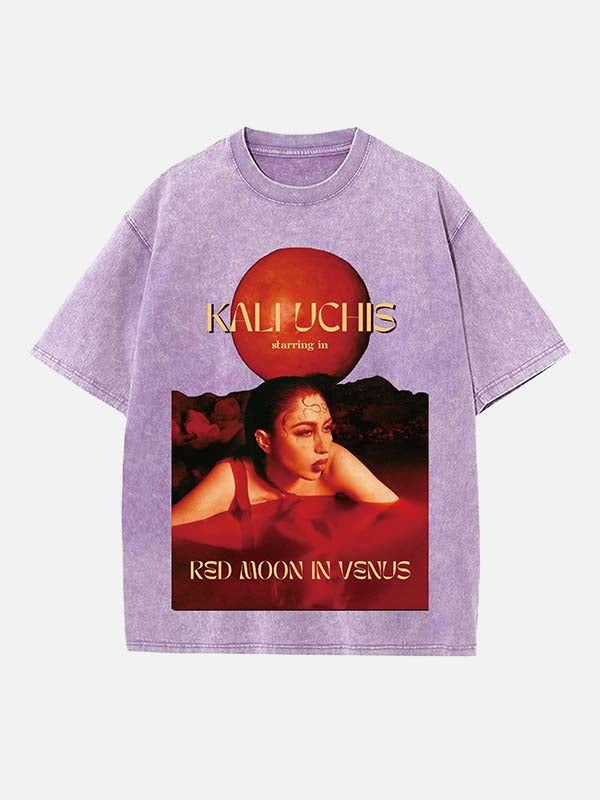 Kali Uchis Print Round Neck T-shirt