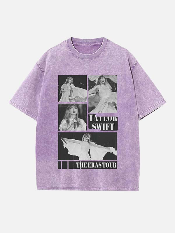 Taylor Swift Print Round Neck T-shirt