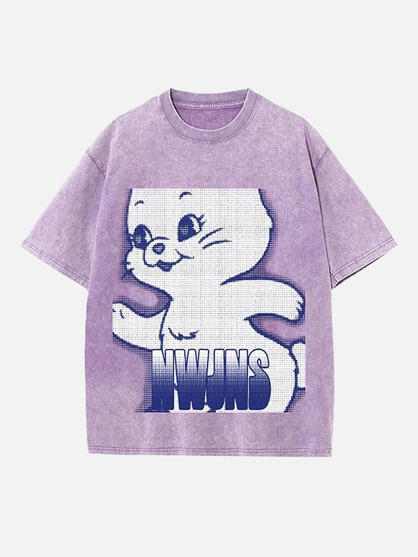 NewJeans Print Round Neck T-shirt