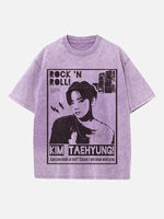 BTS Print Round Neck T-shirt