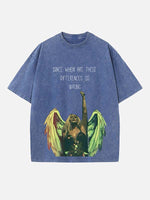 Kesha Print Round Neck T-shirt