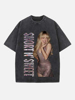 Sabrina Carpenter Print Round Neck T-shirt
