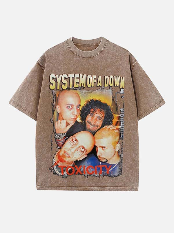 System of a Down Print Round Neck T-shirt