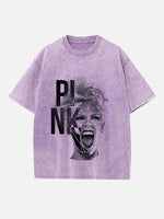 P!nk Print Round Neck T-shirt