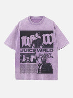 Juice WRLD Print Round Neck T-shirt