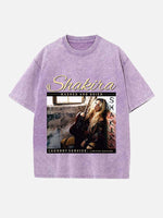 Shakira Print Round Neck T-shirt