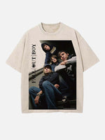 Fall Out Boy Print Round Neck T-shirt