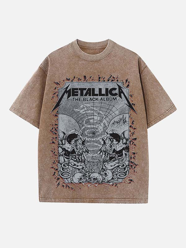 Metallica Print Round Neck T-shirt