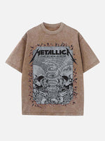 Metallica Print Round Neck T-shirt