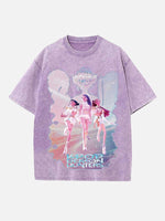 HUNTR/X Print Round Neck T-shirt