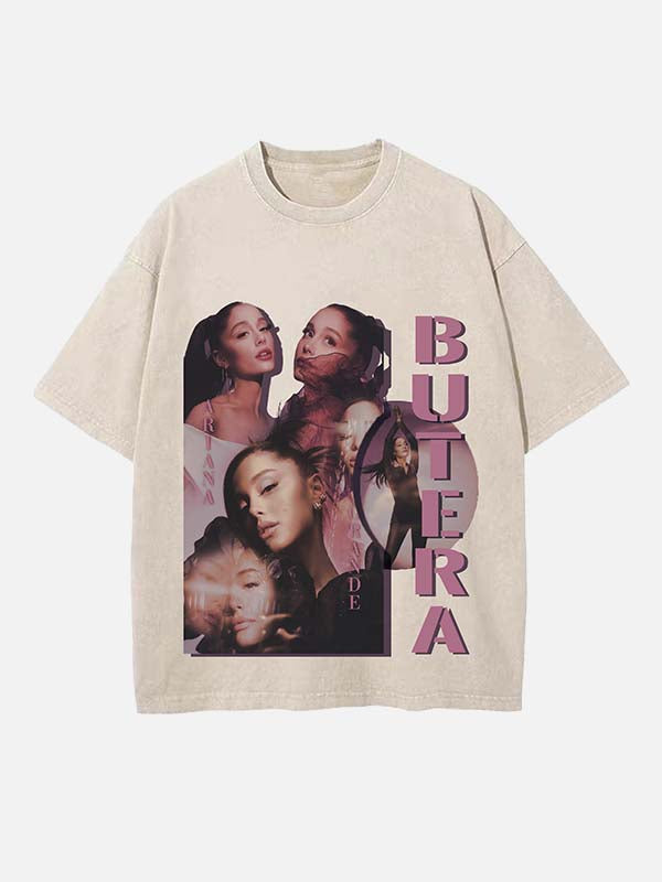 Ariana Grande Print Round Neck T-shirt