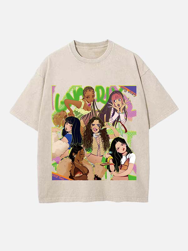 KATSEYE Print Round Neck T-shirt