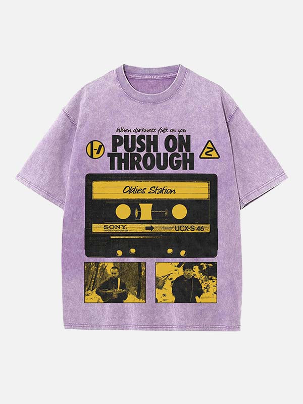 Twenty One Pilots Print Round Neck T-shirt