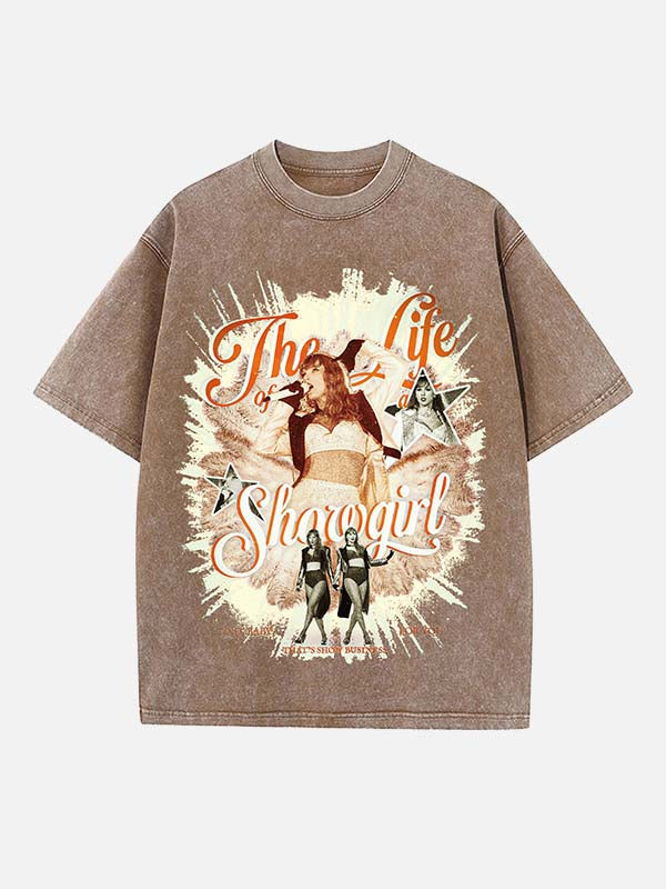 Taylor Swift Print Round Neck T-shirt