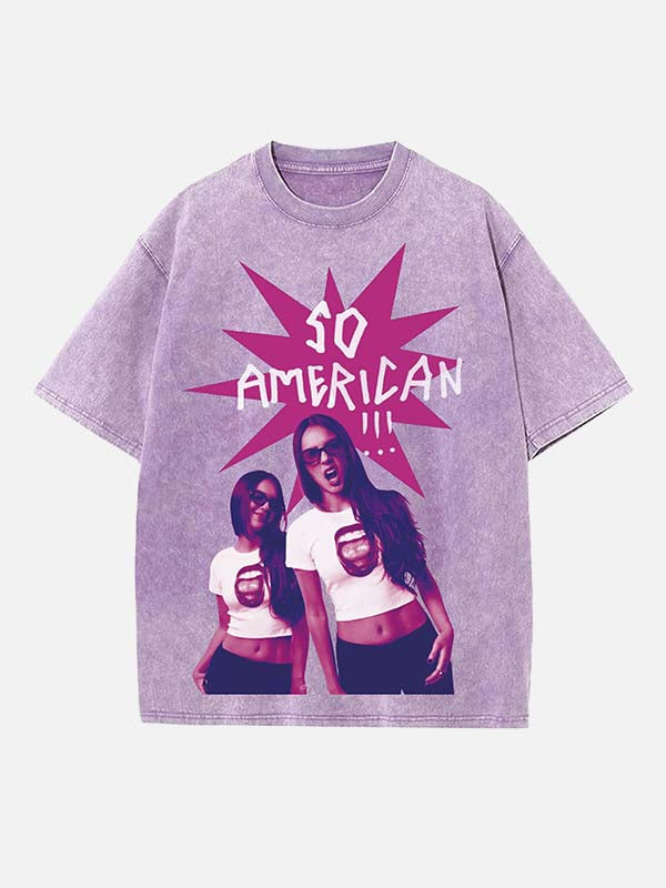 Olivia Rodrigo Print Round Neck T-shirt