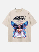 Katy Perry Print Round Neck T-shirt