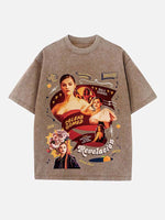Selena Gomez Print Round Neck T-shirt