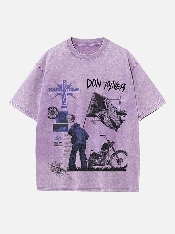 Don Toliver Print Round Neck T-shirt