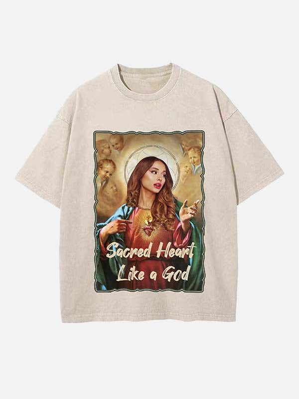 Ariana Grande Print Round Neck T-shirt