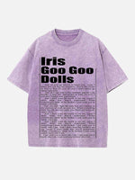 The Goo Goo Dolls Print Round Neck T-shirt