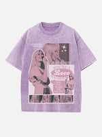 ABBA Print Round Neck T-shirt