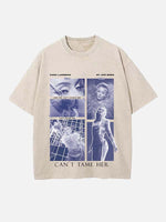 Zara Larsson Print Round Neck T-shirt