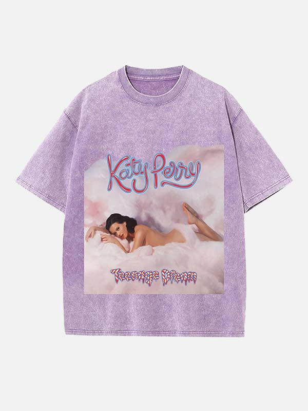 Katy Perry Print Round Neck T-shirt