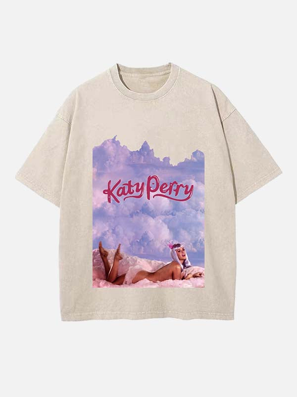 Katy Perry Print Round Neck T-shirt